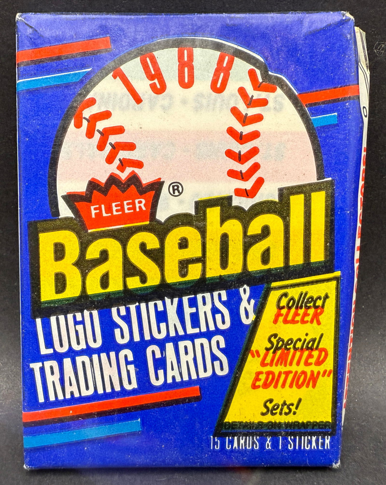 1988 Fleer Baseball Card Sealed Unopened Pack - MINT (1 of 2)
