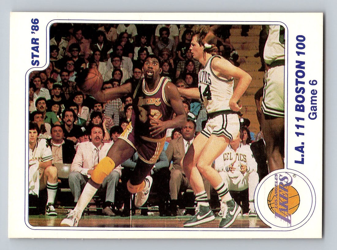 1986 Star Co Magic Johnson LA Lakers Basketball Card - Mint (1 of 2)