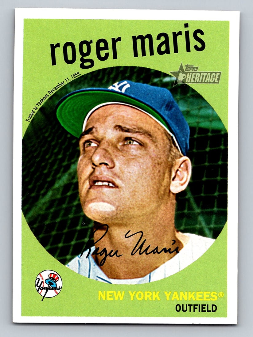 2009 Heritage Roger Maris Nat'l Sport Convention PROMO Baseball Card - MINT: Ignore any shipping charges that you see before bidding.We have a low cost shipping option for trading cards. If you want first class shipping in an envelope, it is only $1.50. We can ship up to 3 sta