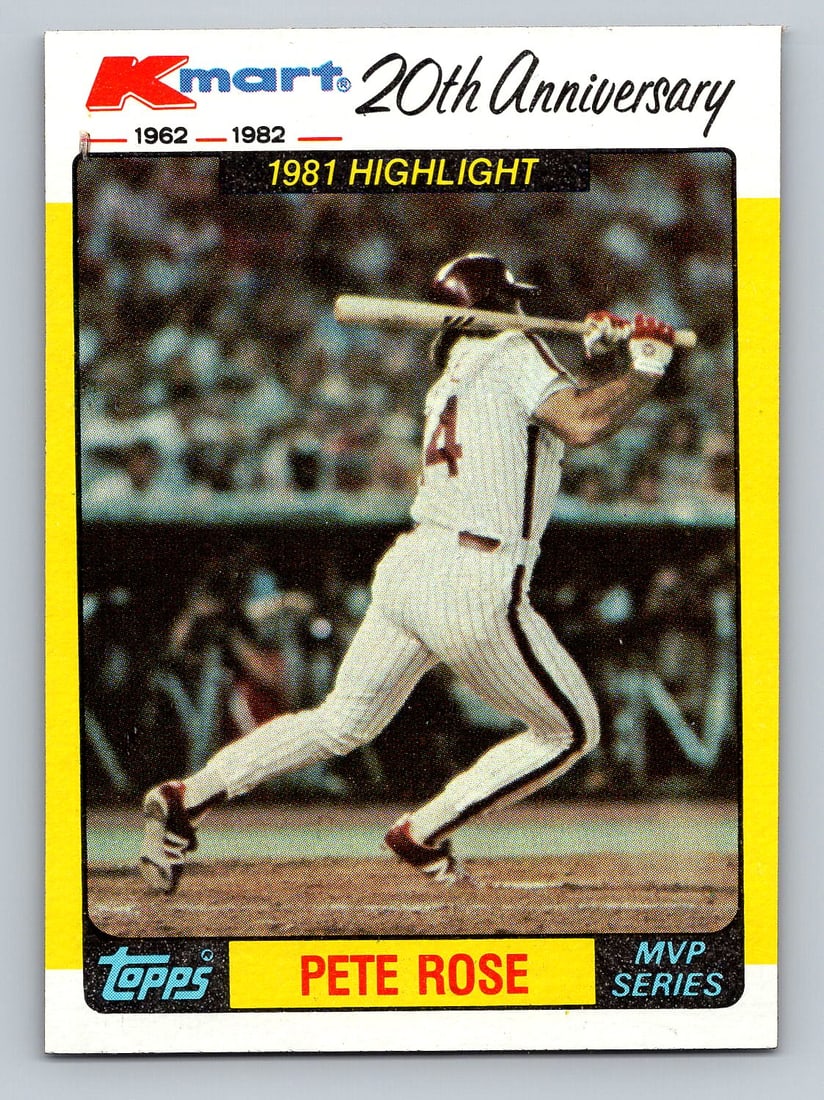 1982 Topps K-Mart Pete Rose Baseball Card - MINT (1 of 2)