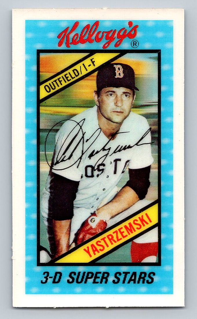 1980 Kelloggs 3-D Carl Yastrzemski Baseball Card - MINT (1 of 2)