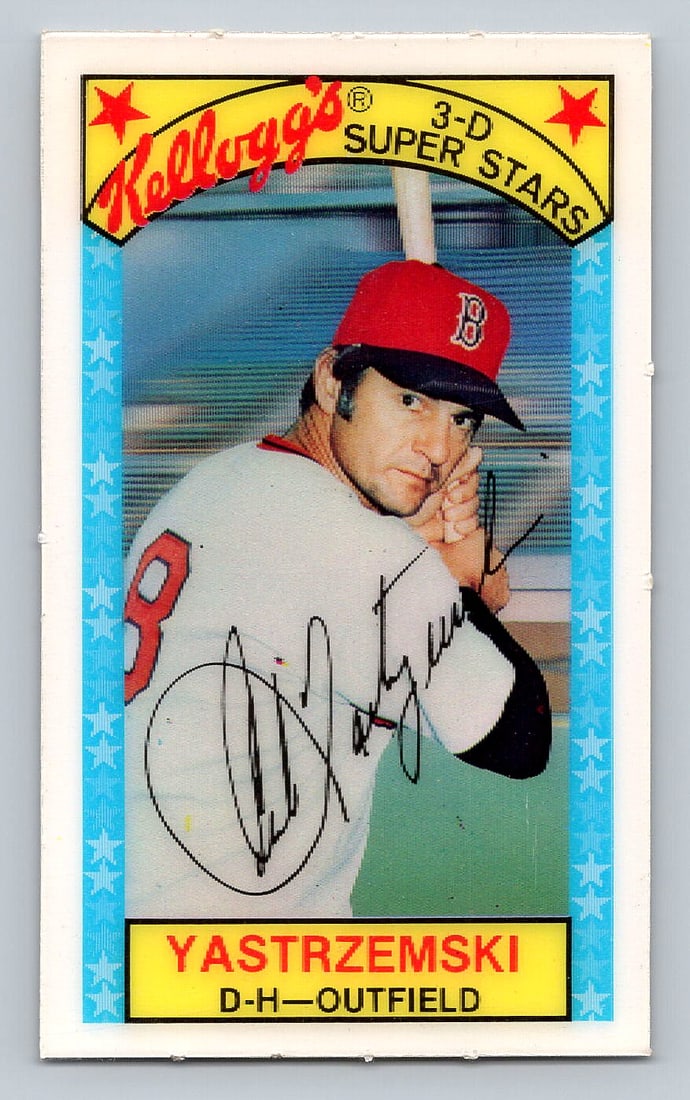 1979 Kelloggs 3-D Carl Yastrzemski Baseball Card - MINT (1 of 2)