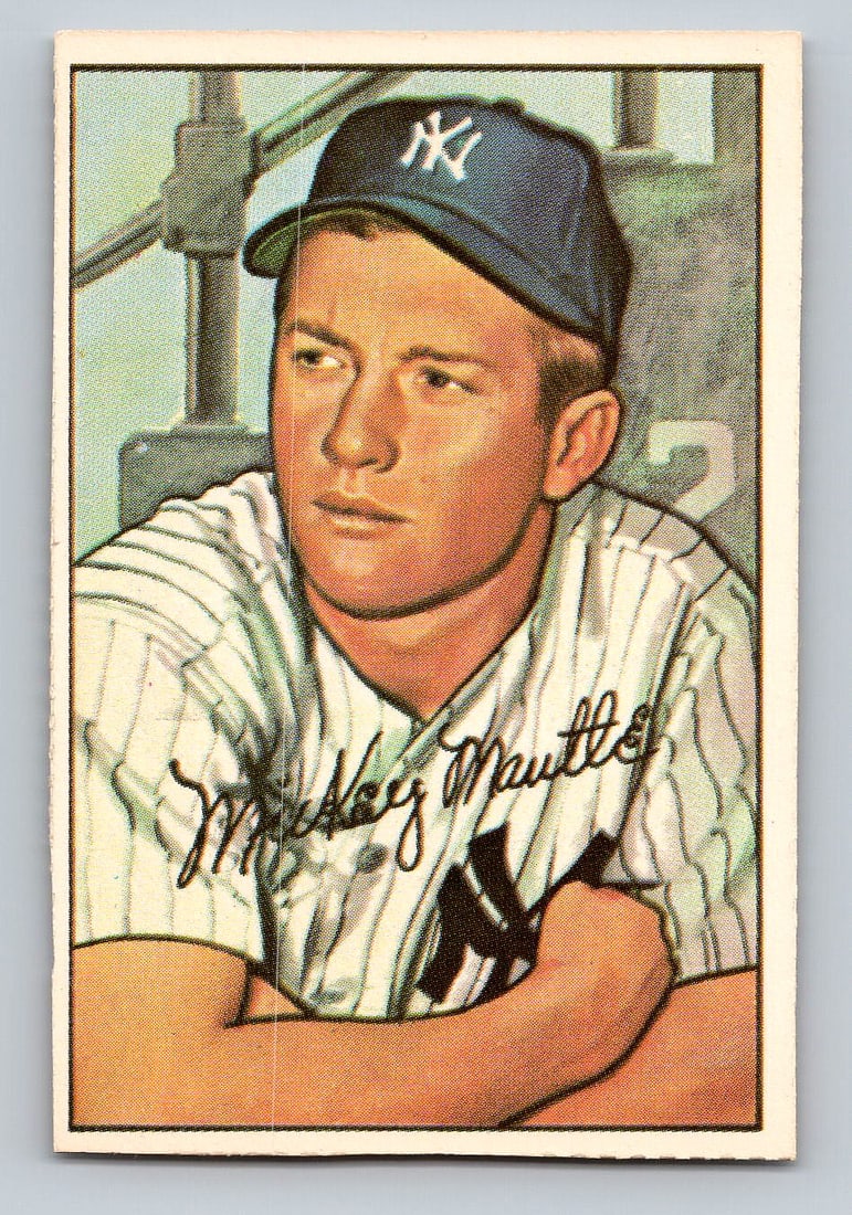 1952 Bowman Mickey Mantle Official Reprint Baseball Card - MINT (1 of 2)