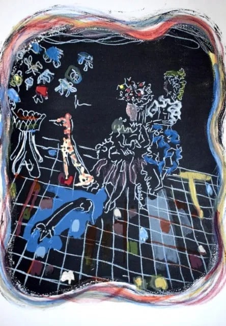 Constantin Terechkovitch - La Scene Fantastique: La Scene FantastiqueOriginal Lithograph on VellumSigned in the PlateEnter the dreamlike world, where fantasy and surrealism entwine. La Scene Fantastique is a luminous lithograph brimming with kinetic