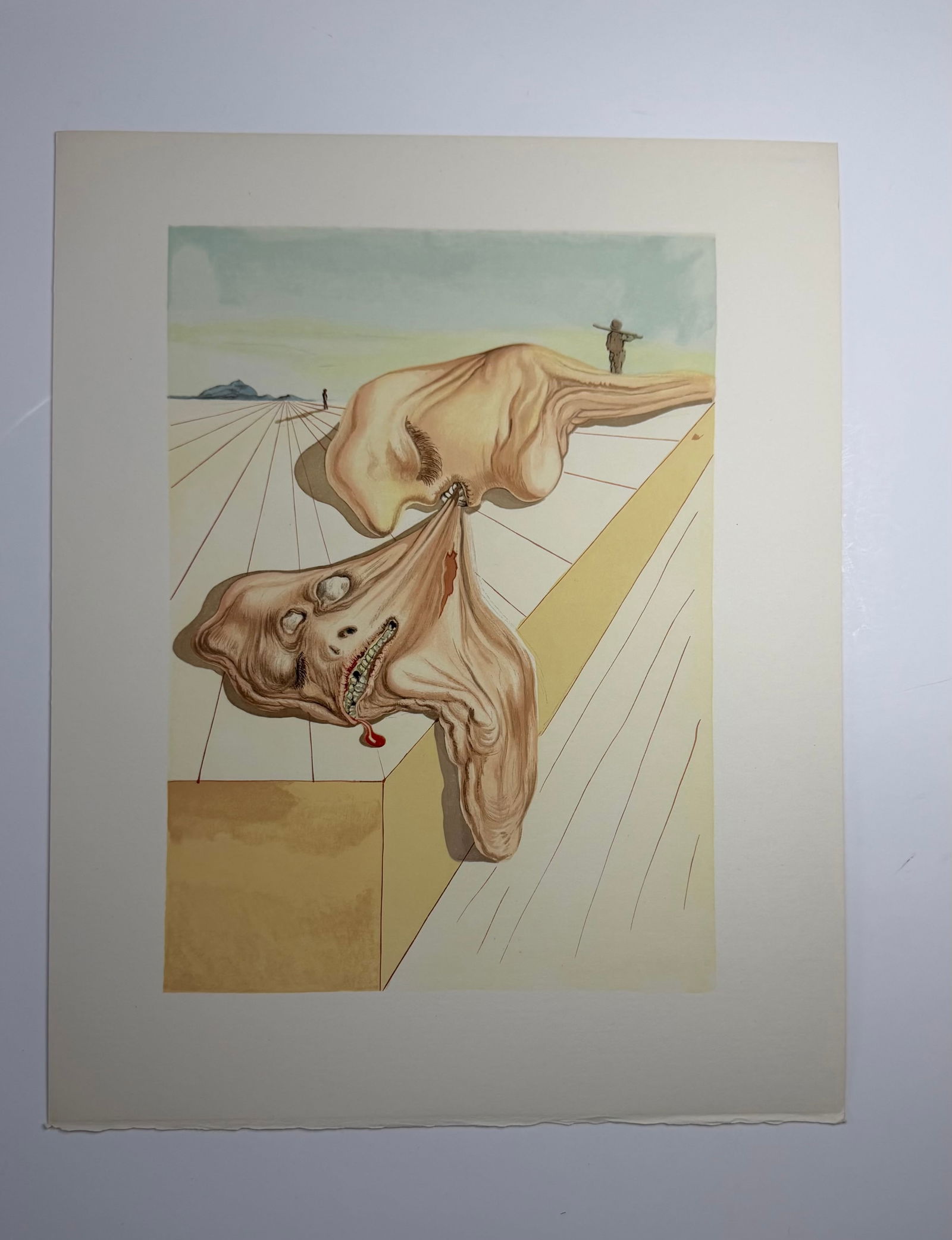 Salvador Dali's Divine Comedy - Inferno 30: Lithograph of Water colour on wood engraving on Rives vellum paper (100% cotton)