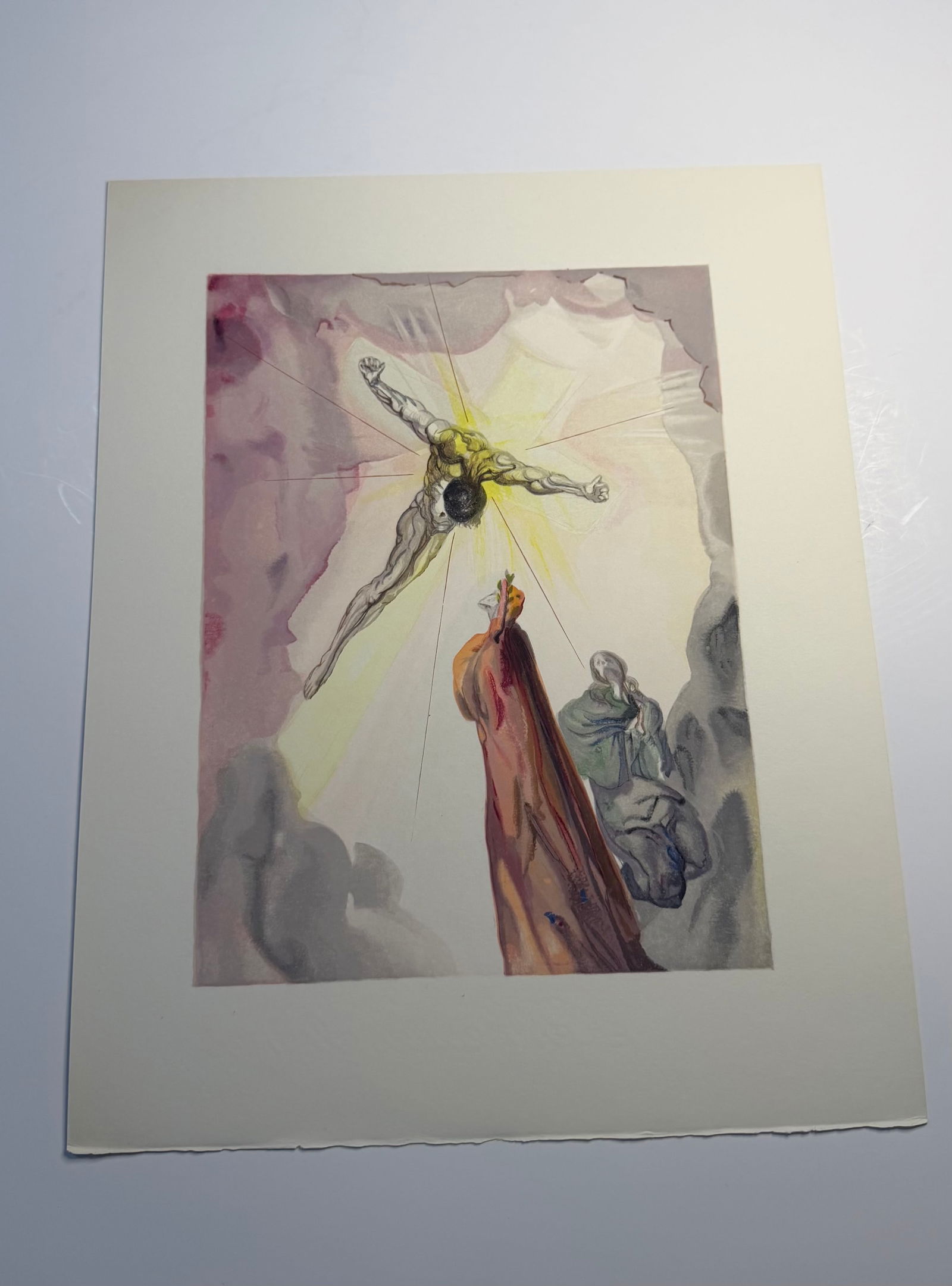 Salvador Dali's Divine Comedy - Paradise 14: Lithograph of Water colour on wood engraving on Rives vellum paper (100% cotton)