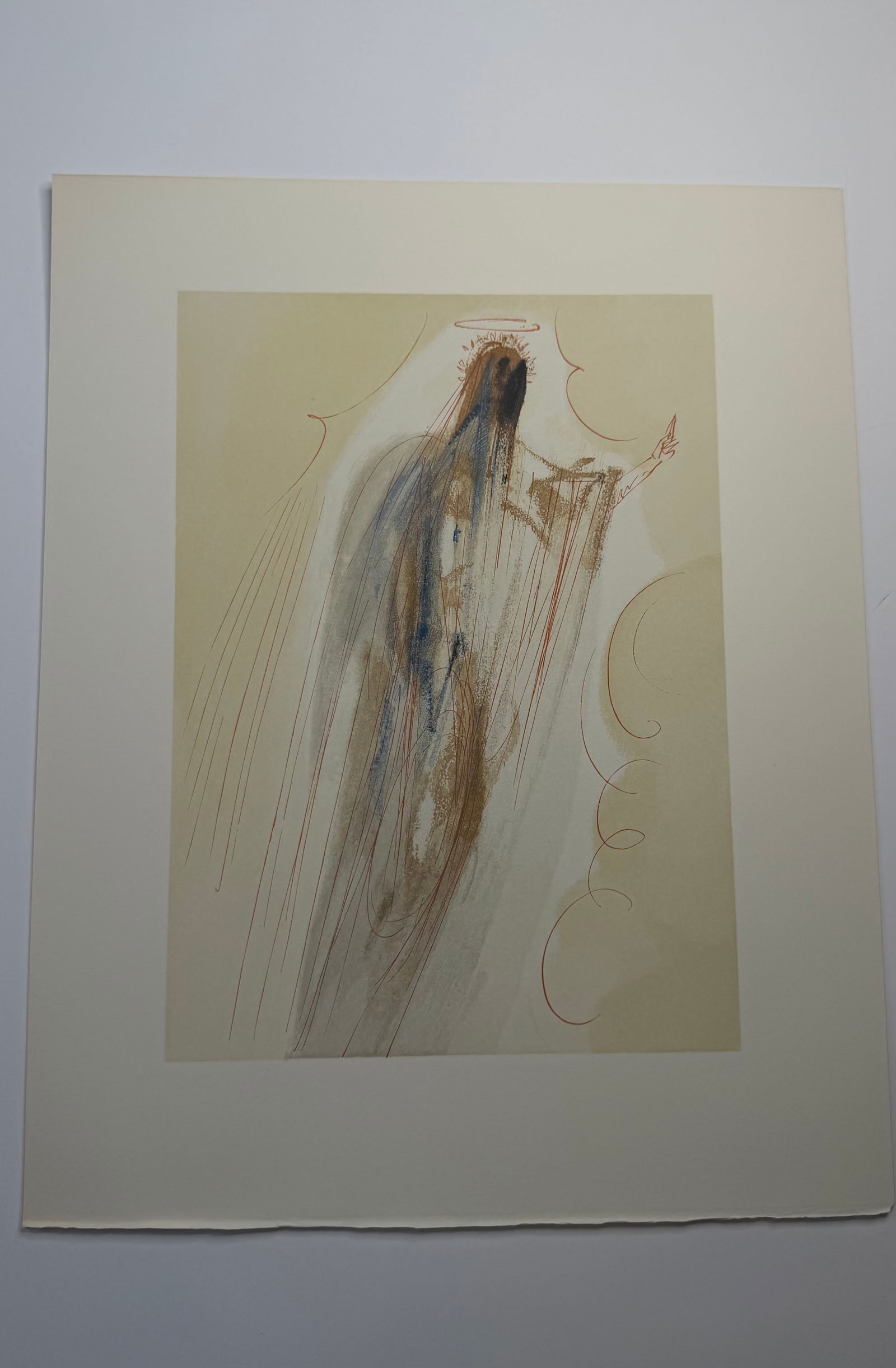 Salvador Dali's Divine Comedy - Paradise 29: Lithograph of Water colour on wood engraving on Rives vellum paper (100% cotton)