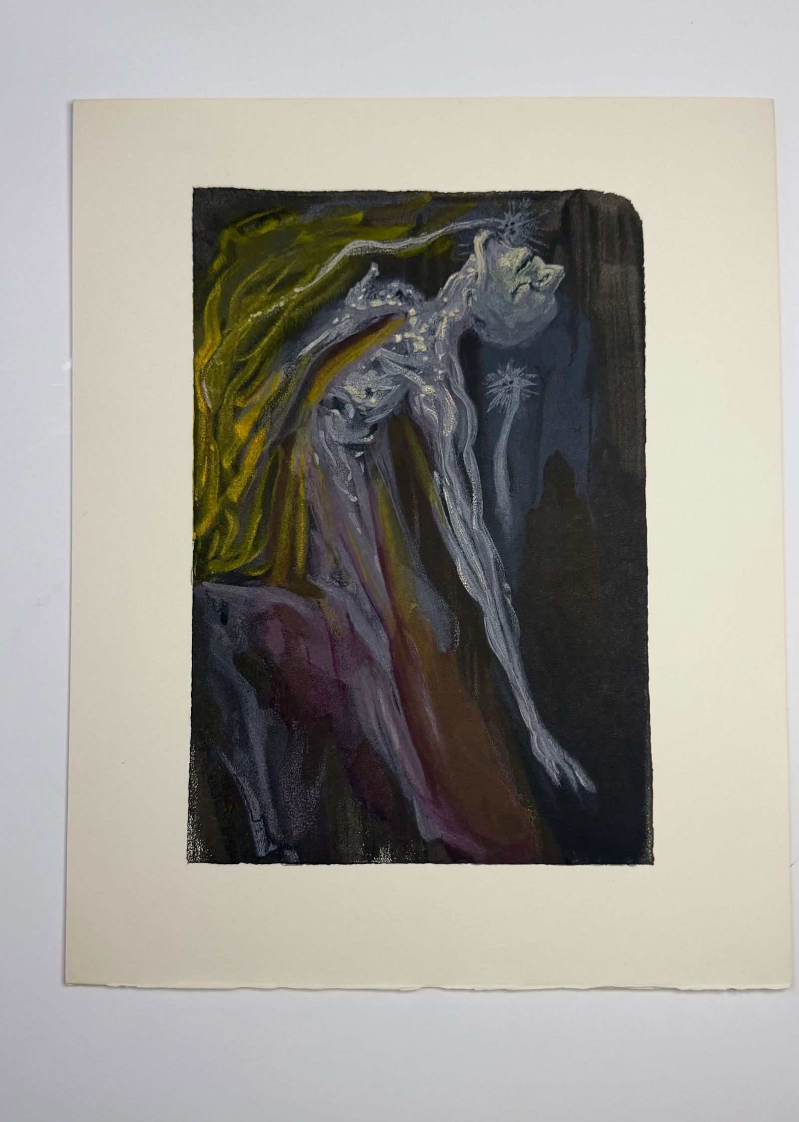 Salvador Dali's Divine Comedy - Inferno 9: Lithograph of Water colour on wood engraving on Rives vellum paper (100% cotton)