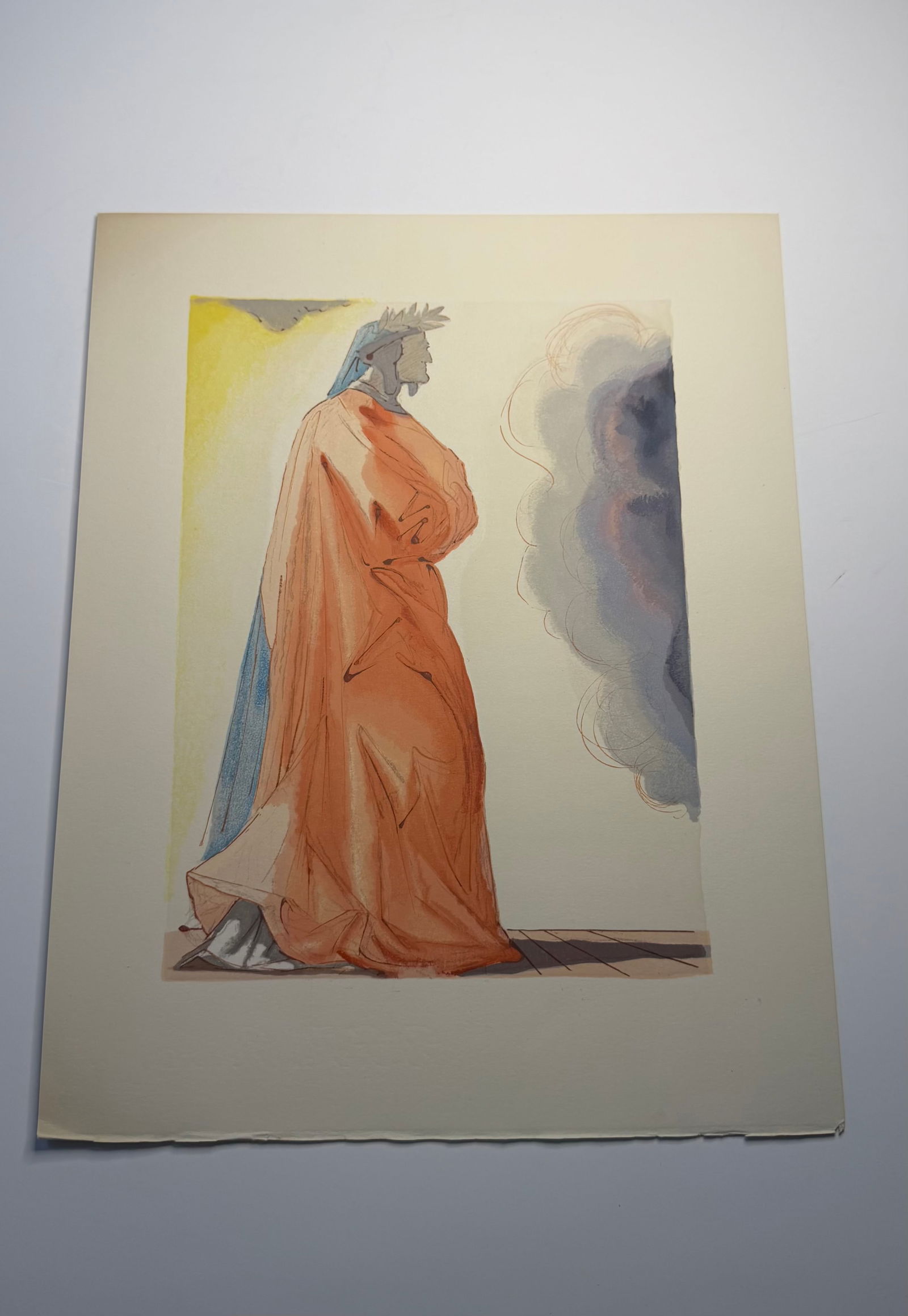 Salvador Dali's Divine Comedy - Paradise 1: Lithograph of Water colour on wood engraving on Rives vellum paper (100% cotton)
