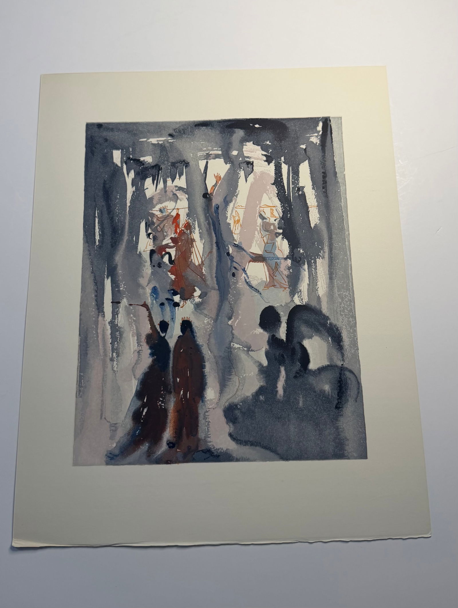 Salvador Dali's Divine Comedy - Paradise 13: Lithograph of Water colour on wood engraving on Rives vellum paper (100% cotton)