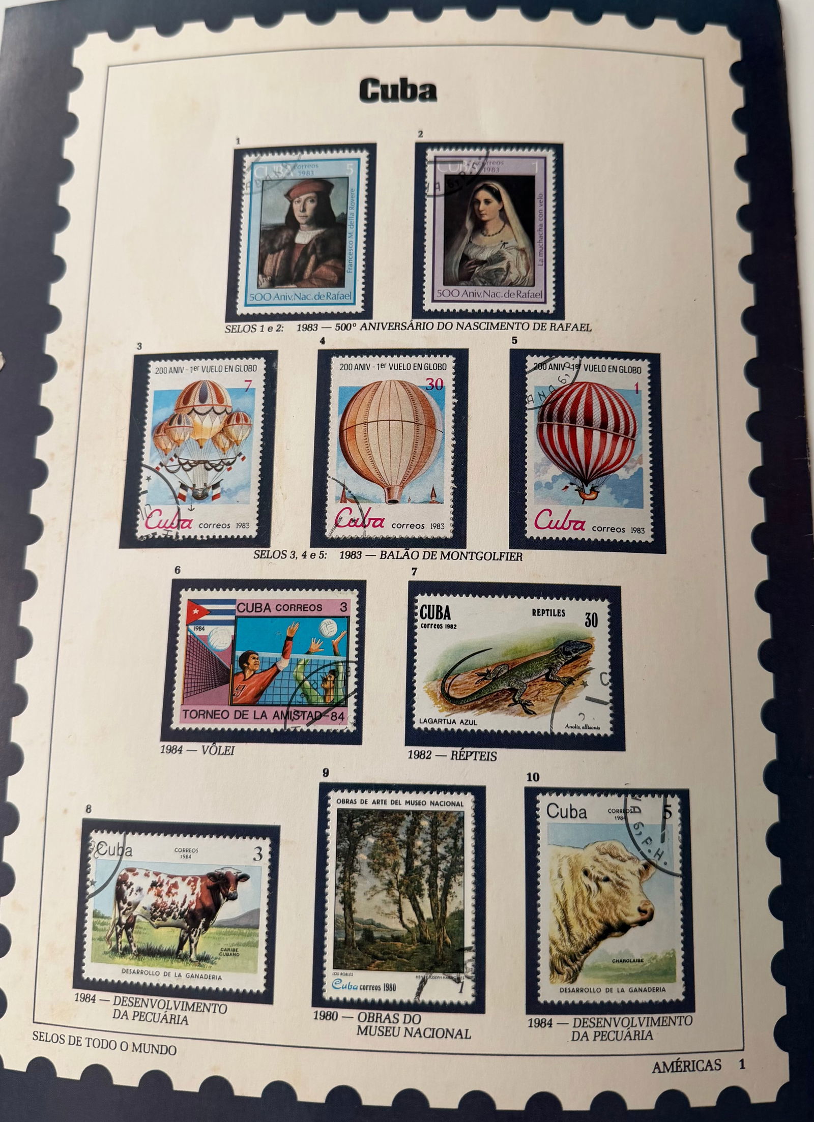 Vintage Cuba Stamp Collection; 10 Stamps Featuring Art, Aviation, Nature & Agriculture: A vibrant and thematically rich 10-stamp collection from Cuba, capturing the island nation’s cultural depth, natural beauty, and innovative spirit. This diverse set features a range of subjects