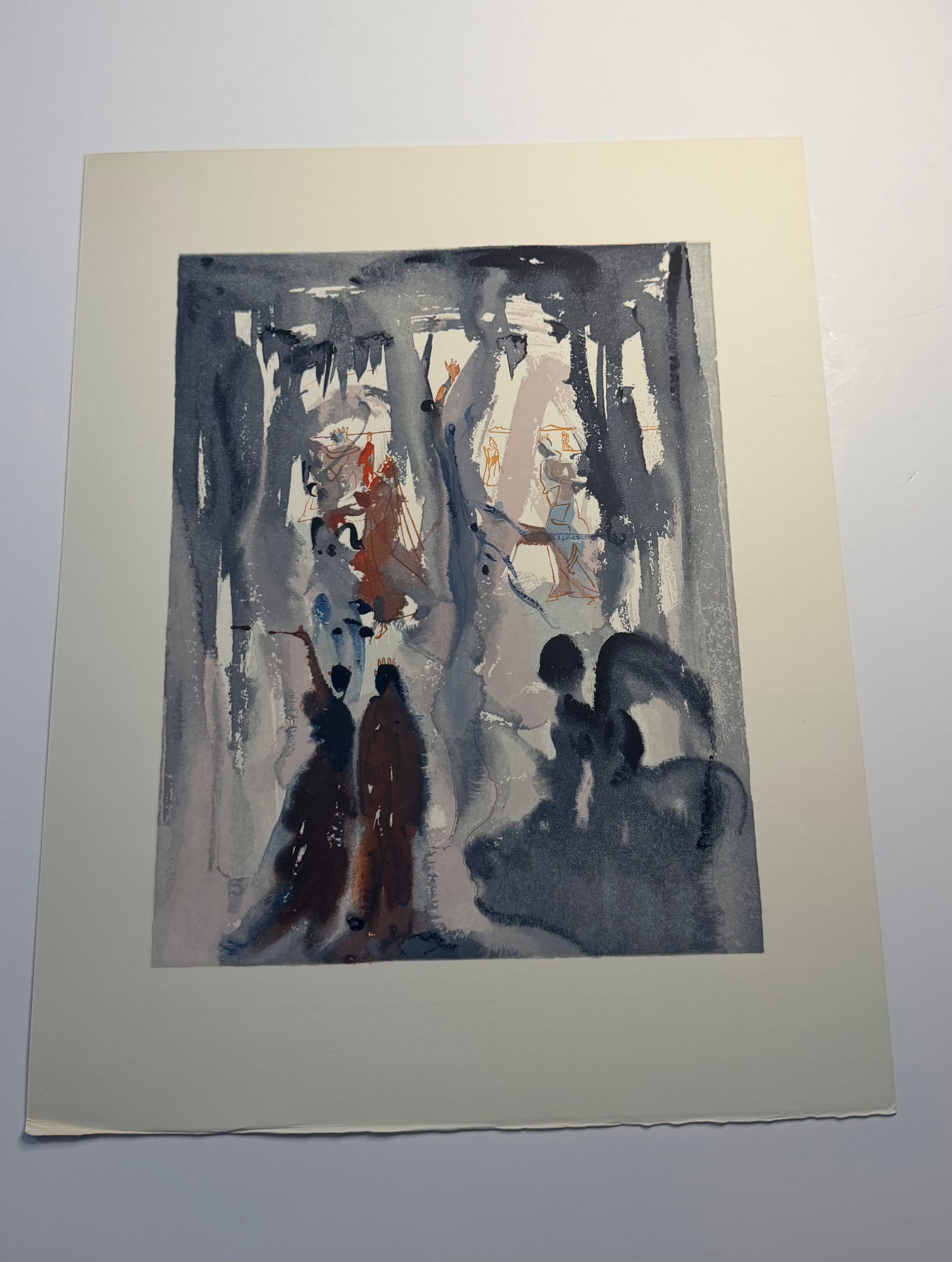 Salvador Dali's Divine Comedy - Paradise 13: Lithograph of Water colour on wood engraving on Rives vellum paper (100% cotton)