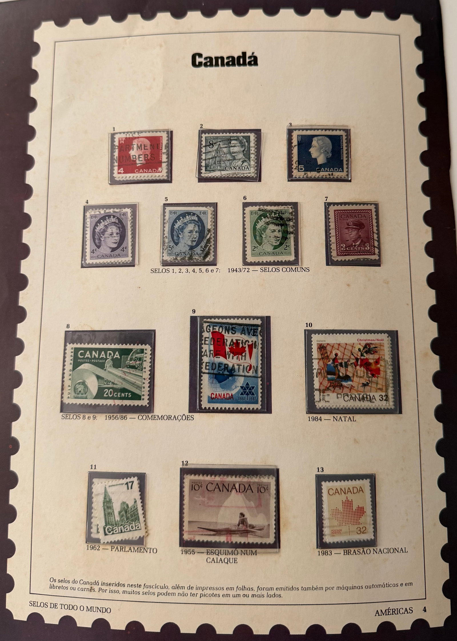 Vintage Canada Stamp Collection; 13 Stamps Featuring Royalty, History & National Landscapes (1 of 1)