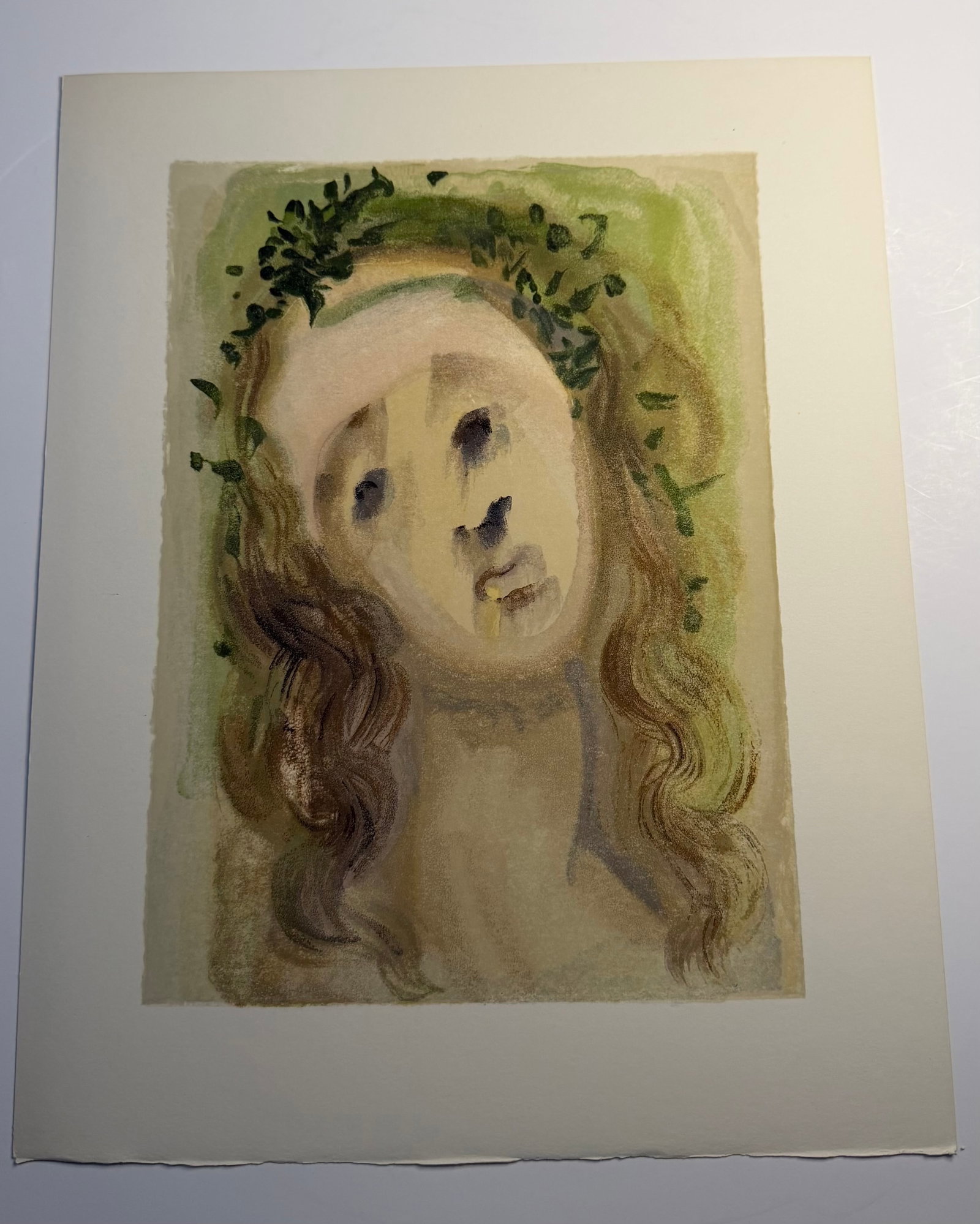 Salvador Dali's Divine Comedy - Purgatory 10: Lithograph of Water colour on wood engraving on Rives vellum paper (100% cotton)