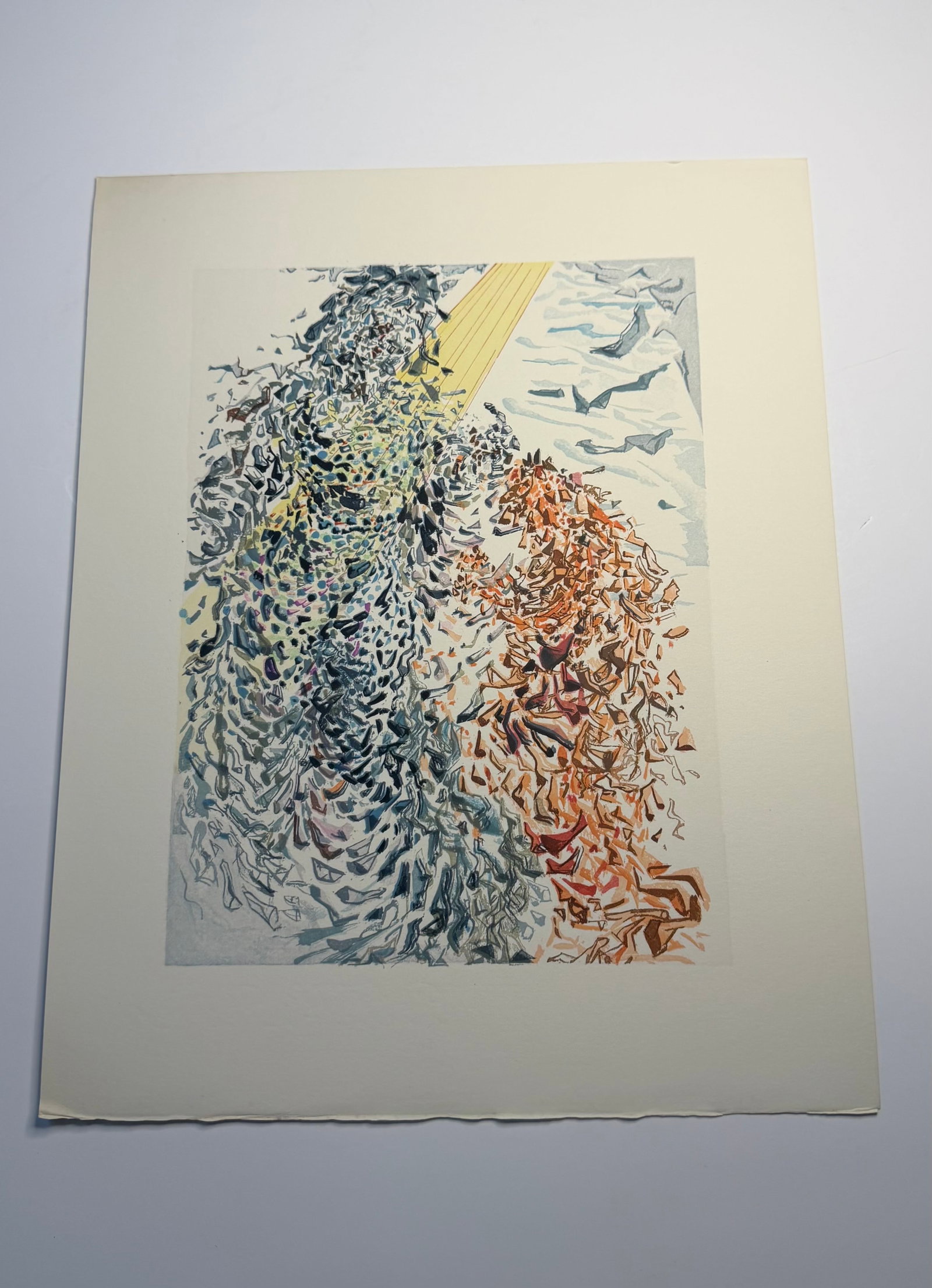 Salvador Dali's Divine Comedy - Paradise 11: Lithograph of Water colour on wood engraving on Rives vellum paper (100% cotton)