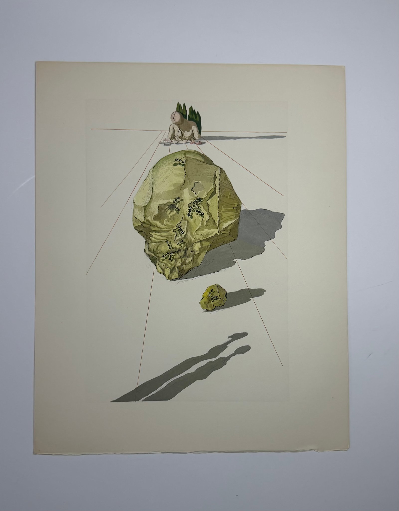 Salvador Dali's Divine Comedy - Inferno 23: Lithograph of Water colour on wood engraving on Rives vellum paper (100% cotton)