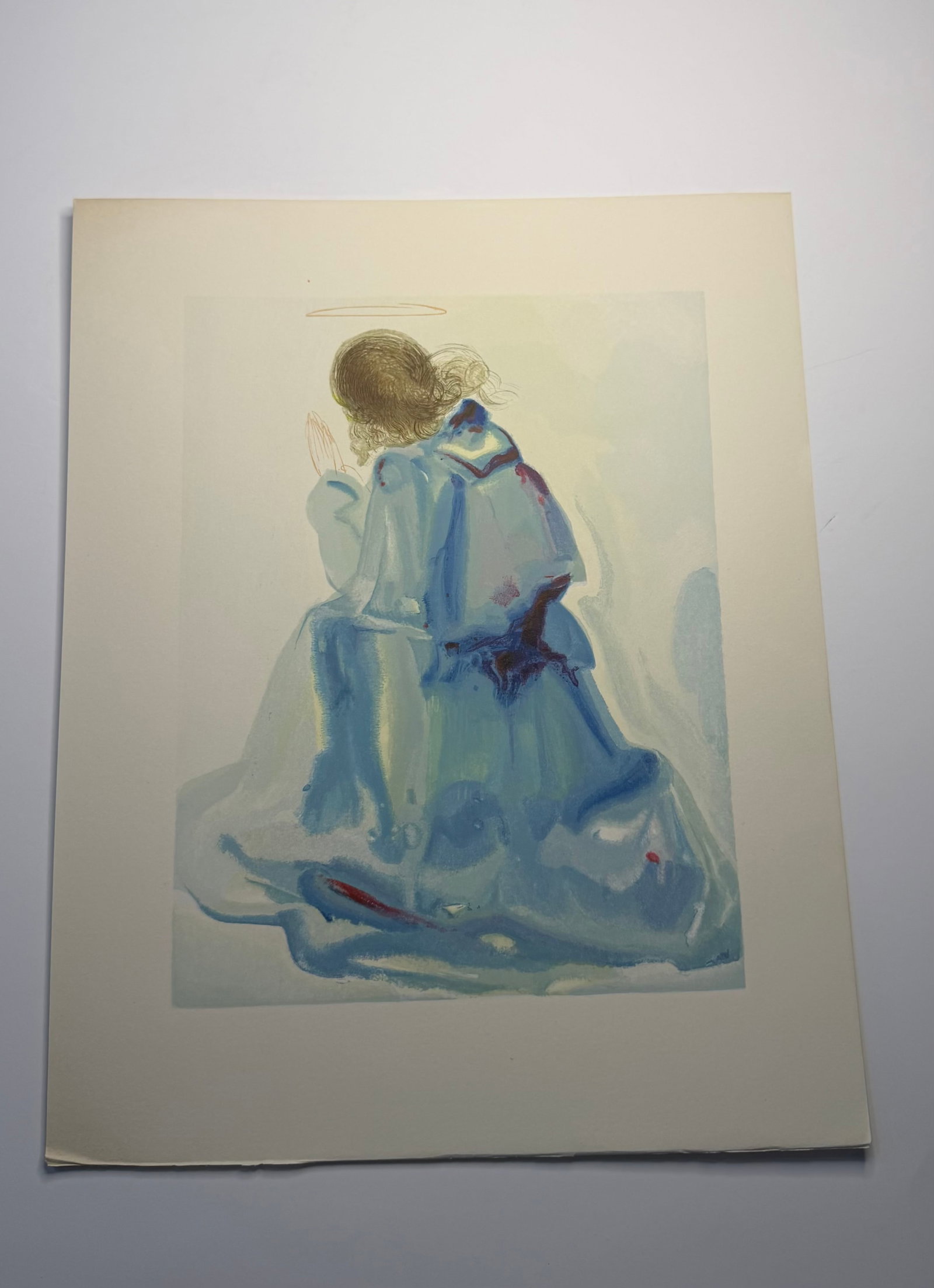 Salvador Dali's Divine Comedy - Paradise 2: Lithograph of Water colour on wood engraving on Rives vellum paper (100% cotton)