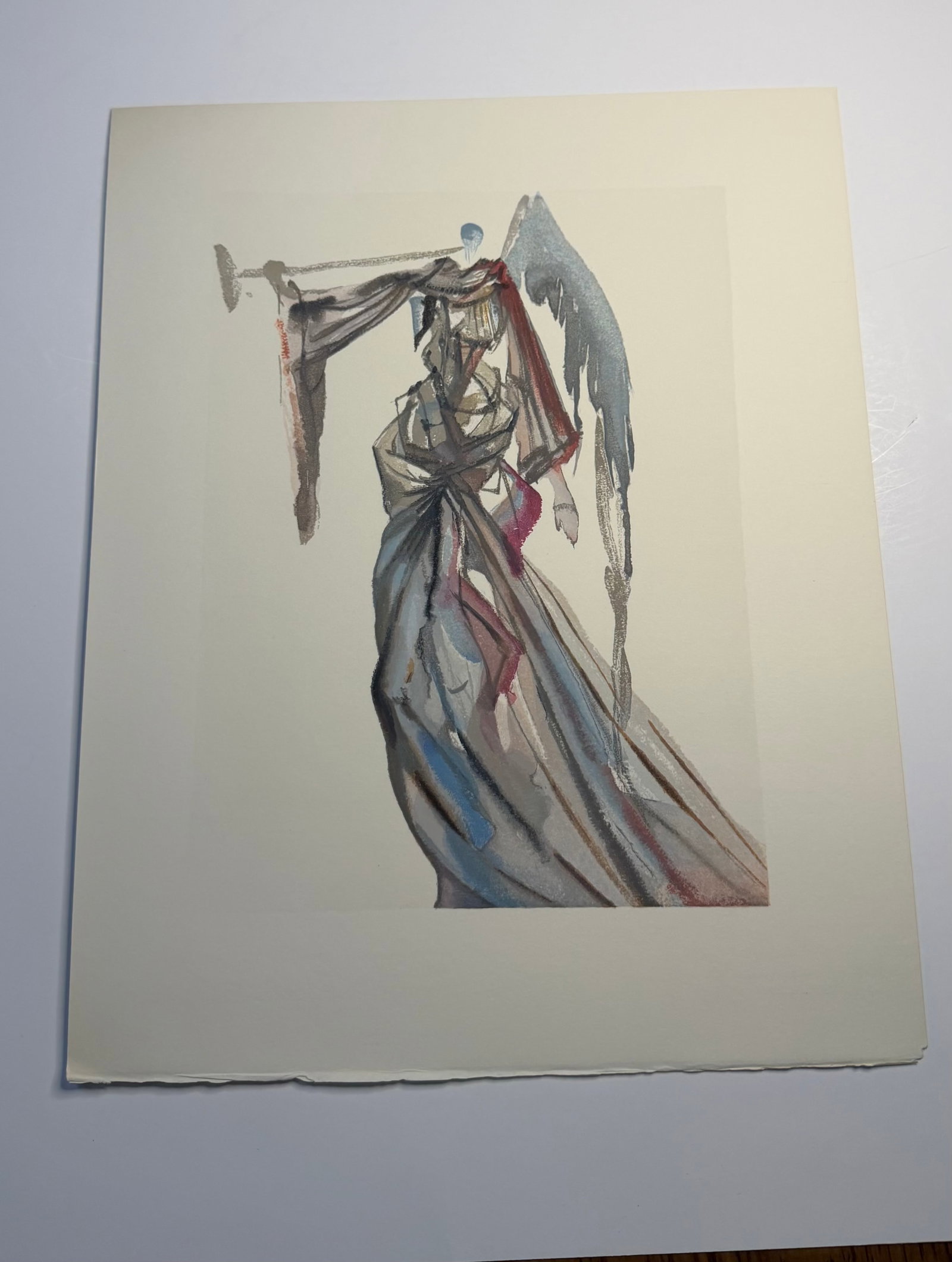 Salvador Dali's Divine Comedy - Paradise 10: Lithograph of Water colour on wood engraving on Rives vellum paper (100% cotton)