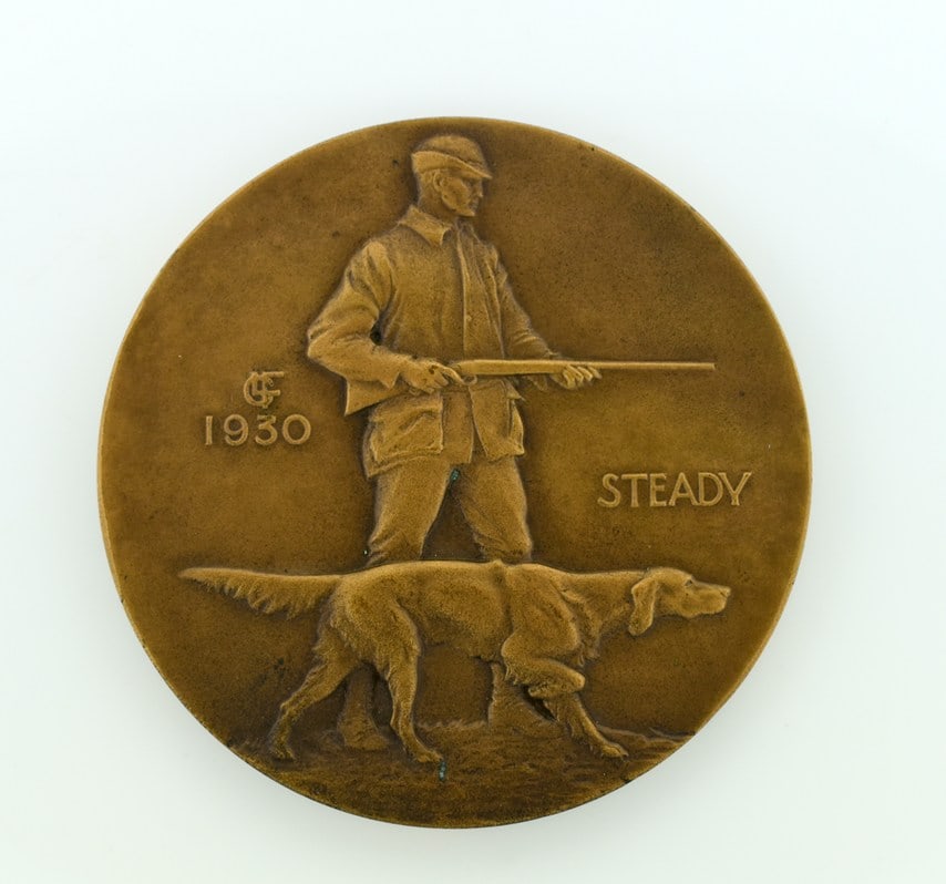 The Society of Medalists 1930 No 1 Laura G. Fraser “Hunter - Ruffled Grouse” 1st Issue B (1 of 6)