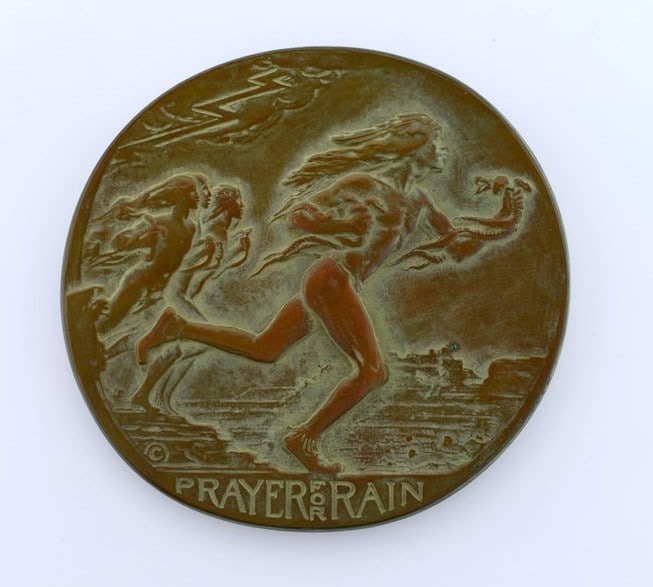 The Society of Medalists 1931 No 3 Herman A MacNeil “Prayer for Rain” 3rd Issue Bronze M: Please read “Auction Details” / “Terms of Sale” for preview, payment, pickup, shipping and other instructions. Lot includes the item(s) described in the title.