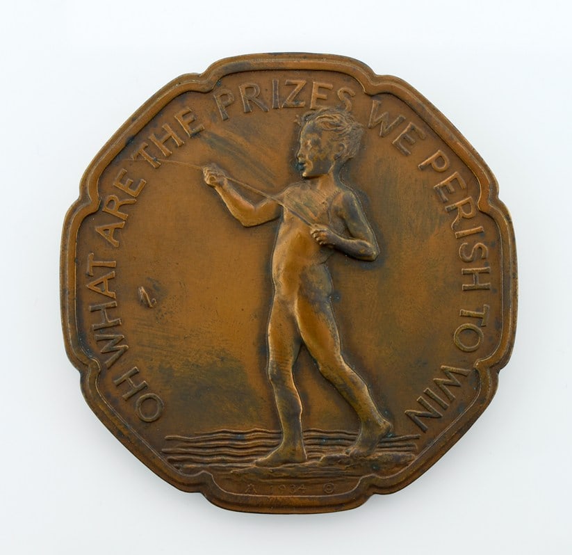 The Society of Medalists 1934 No 9 Herbert Adams “Boy Fishing” 9th Issue Bronze Medal: Please read “Auction Details” / “Terms of Sale” for preview, payment, pickup, shipping and other instructions. Lot includes the item(s) described in the title.