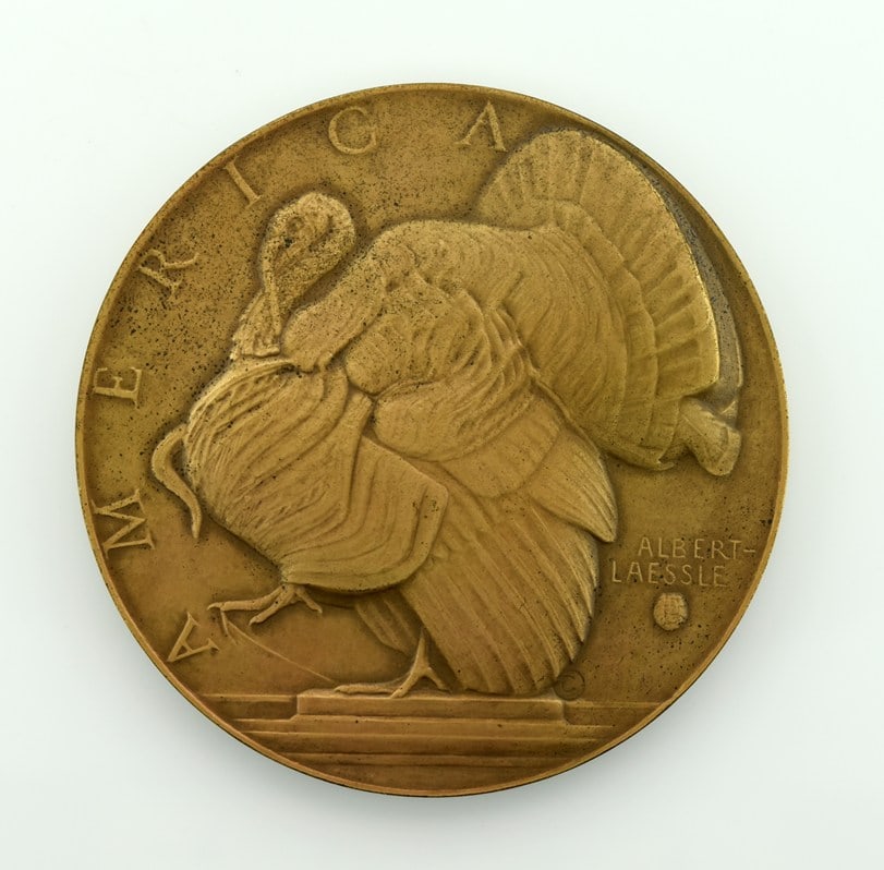 The Society of Medalists 1934 No 10 Albert Laessle “Abundance” 10th  Issue Bronze Medal (1 of 8)