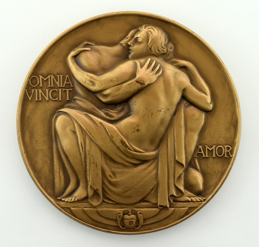 The Society of Medalists 1937 No 15 Robert I Aitken “ Omnia Vincit Amor” 15th Issue Bron (1 of 6)