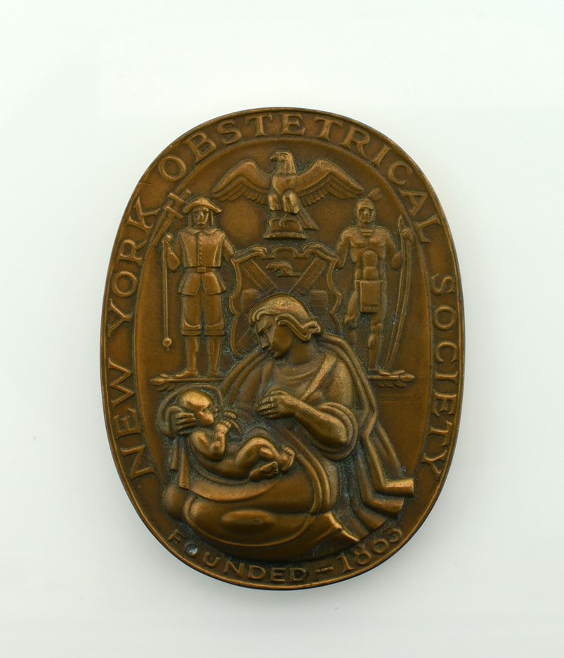 Medallic Art Co NY 1865 – 1965 Abram Belskie, New York Obstetrics Society Centennial Bronze Me: Please read “Auction Details” / “Terms of Sale” for preview, payment, pickup, shipping and other instructions. Lot includes the item(s) described in the title.