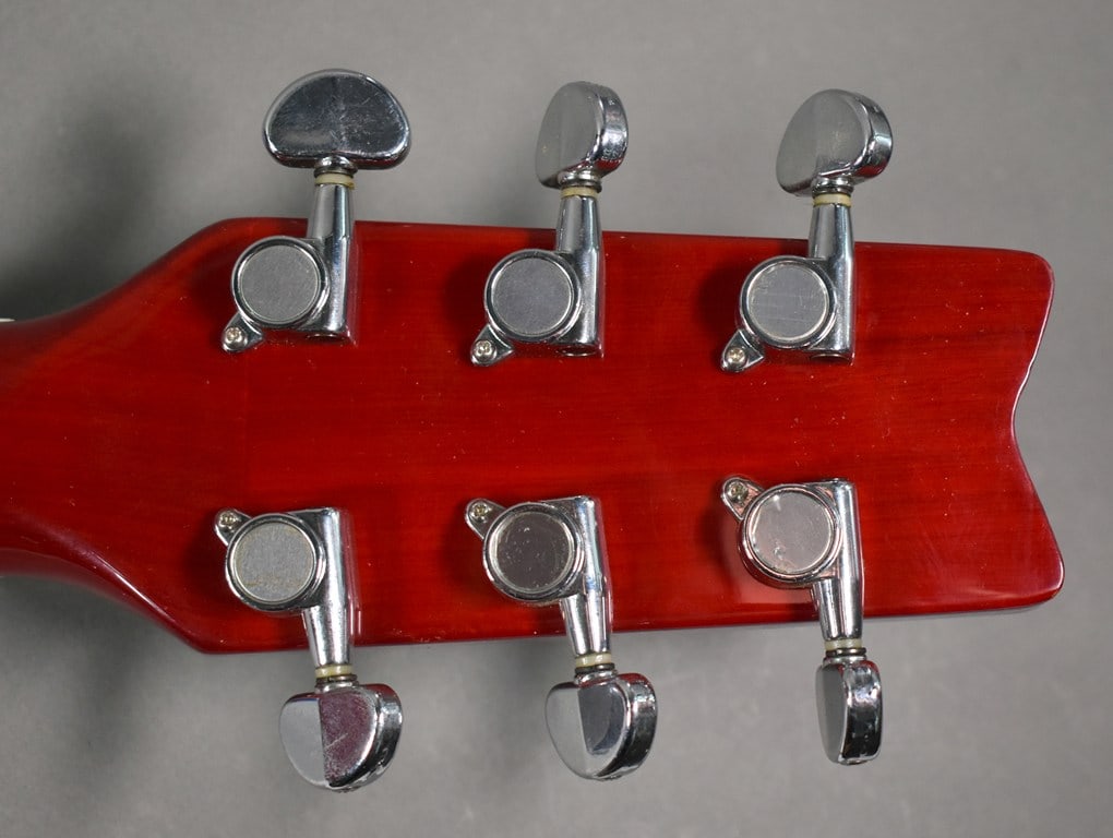 Vintage 1995 Washburn D-11 TR Acoustic Guitar in Transparent Red Ash Finish w/ Access Hard Case - 11