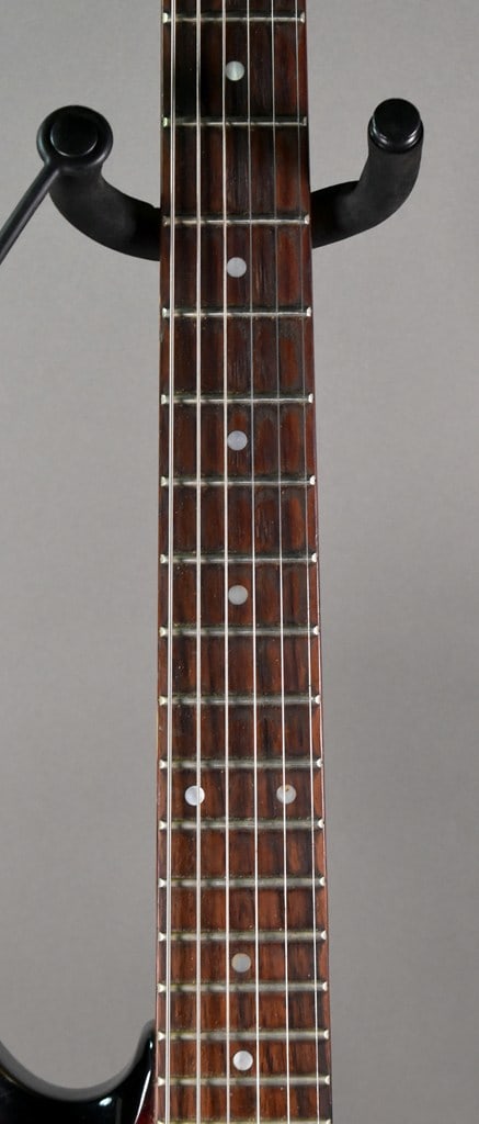 Vintage 1990 Washburn KC-70V Electric Guitar with Woodstone Red Marble Finish, Gig Bag - 6