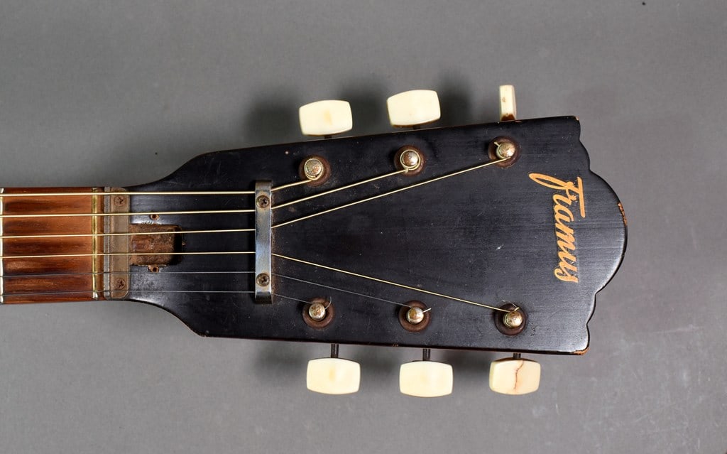 Vintage 1961 Framus Texan Model 5/196L Acoustic Guitar, Signed by Richard Muller, W. Germany - 11