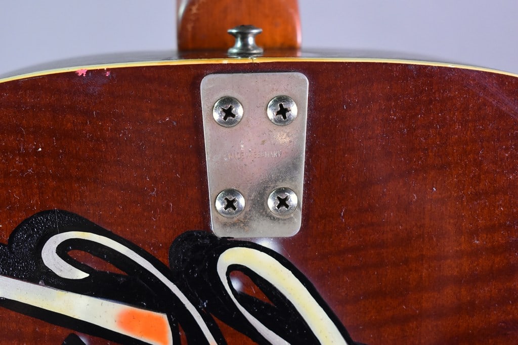 Vintage 1961 Framus Texan Model 5/196L Acoustic Guitar, Signed by Richard Muller, W. Germany - 8