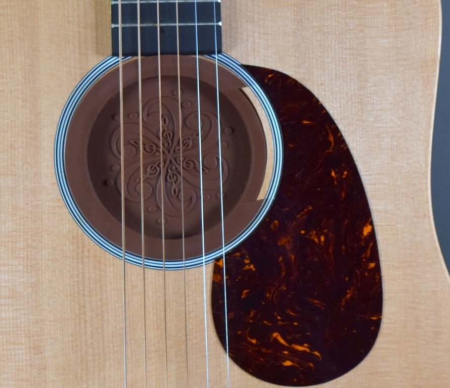 2018 Martin Custom DX1AE Mahogany Acoustic-Electric Dreadnought Guitar with Soundhole Cover - 3