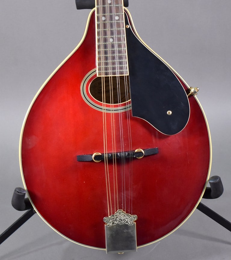 2005 Washburn M-1SDL/TR A-Style Mandolin in Transparent Red Finish with Gig Bag - 2