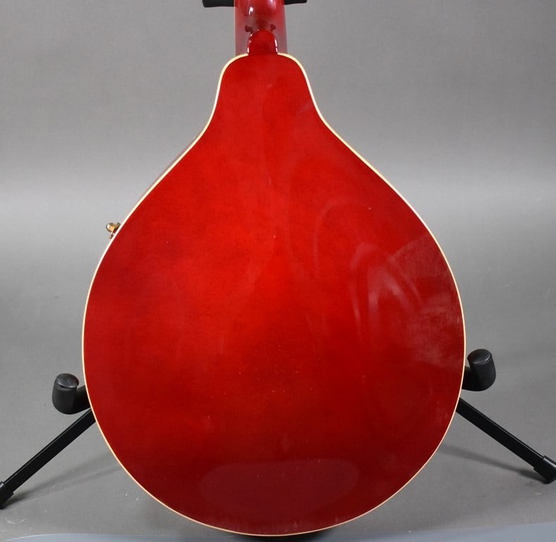 2005 Washburn M-1SDL/TR A-Style Mandolin in Transparent Red Finish with Gig Bag - 6