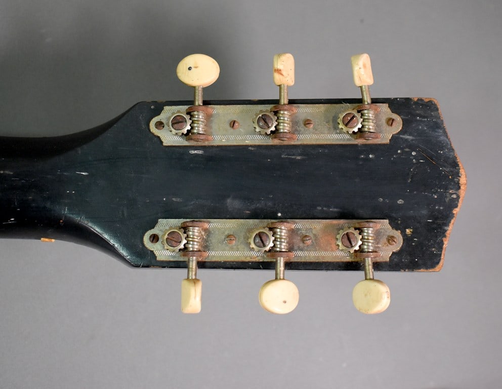 Vintage 1960s Harmony Silvertone Stratotone Model 1420 in Black Finish (Project/Parts/Wallhanger) - 11