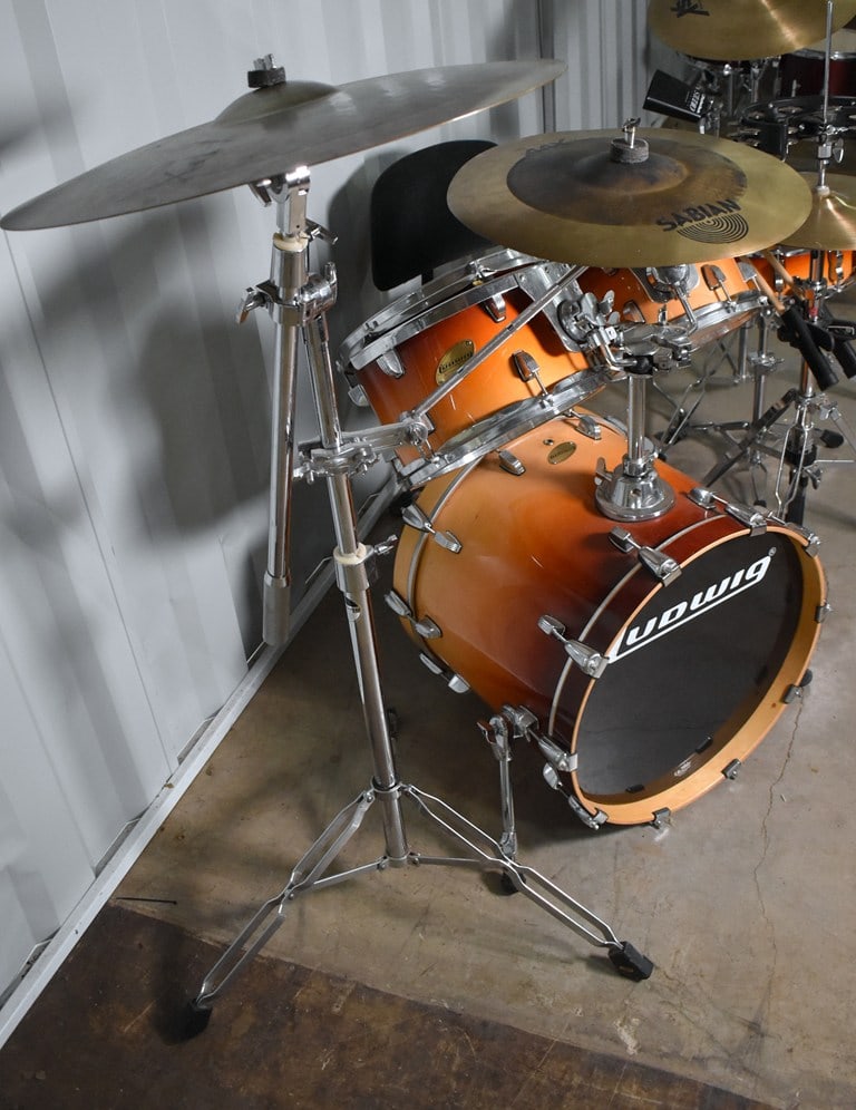 Ludwig Accent CS Custom 5-Pc. Drum Set, DW 9000 pedal, Sabian Cymbals, Pearl Drum Rack, Roadrunner - 4