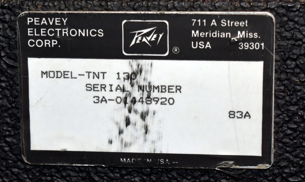 Vintage 1988 Peavey TNT 130 Bass Amplifier, 130 Watt, Made in USA - 7