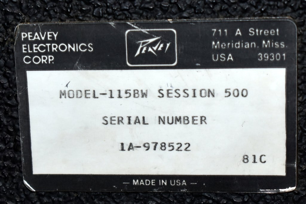 Vintage 1981 Peavey Session 500 Mark IV 250 Watt Amplifier, Made in USA - 8