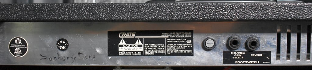 Vintage 1999 Crate GX-212 Two Channel 115 Watt Guitar Amplifier, Made in USA - 6