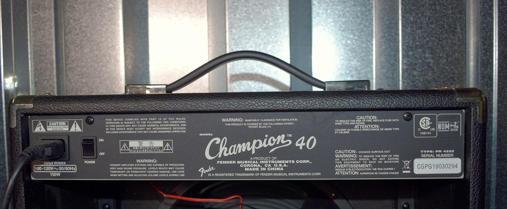 2019 Fender Champion 40 Watt Guitar Amplifier - 3