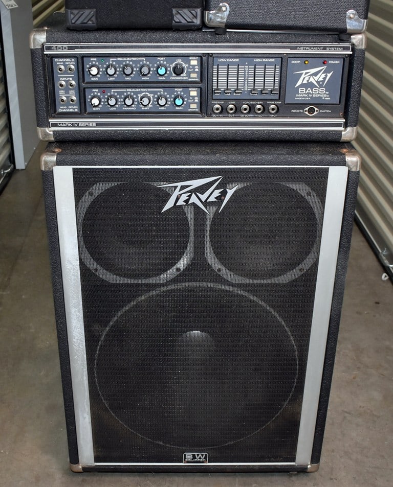 1983 Vtg. Peavey Mark IV 400 210-Watt Bass Amp Head w/ Peavey 1820 Speaker (18” BW Woofer + Tw (1 of 9)