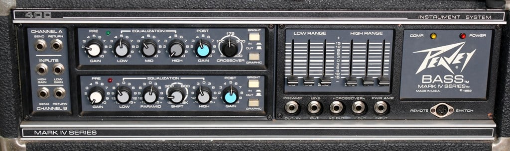 1983 Vtg. Peavey Mark IV 400 210-Watt Bass Amp Head w/ Peavey 1820 Speaker (18” BW Woofer + Tw - 2