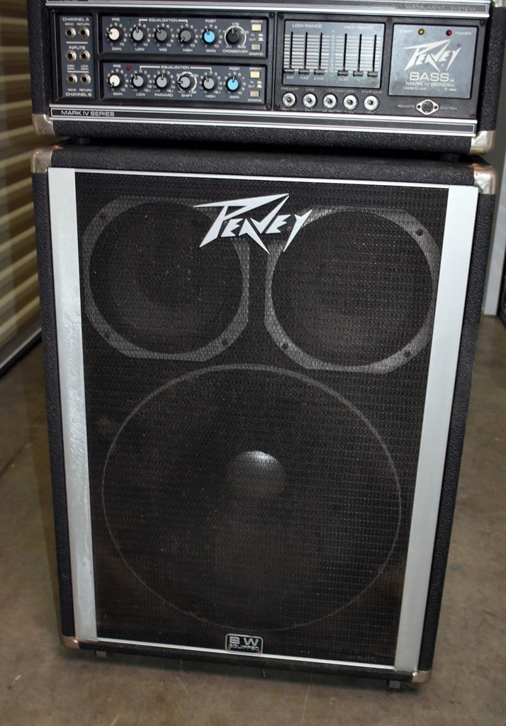 1983 Vtg. Peavey Mark IV 400 210-Watt Bass Amp Head w/ Peavey 1820 Speaker (18” BW Woofer + Tw - 5