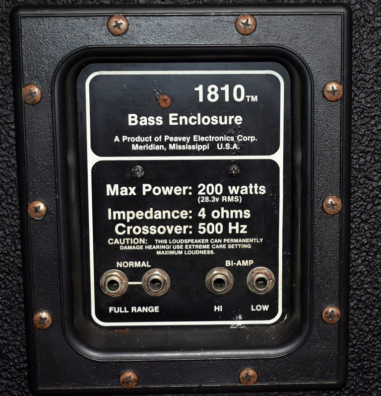 1983 Vtg. Peavey Mark IV 400 210-Watt Bass Amp Head w/ Peavey 1820 Speaker (18” BW Woofer + Tw - 8