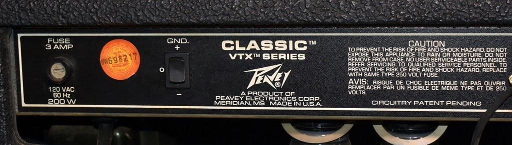 Vintage 1984 Peavey Classic VTX Series 65 Watt Guitar Amplifier, Made in USA - 8