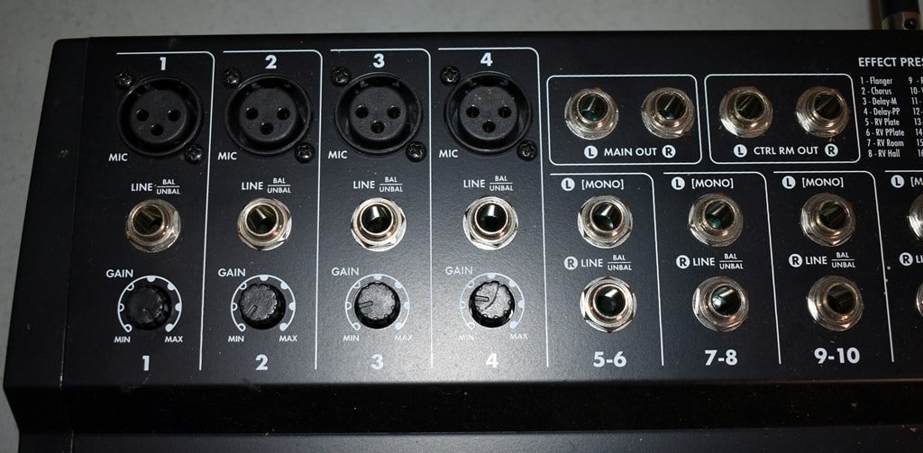 2020 Harbinger L1202FX 12-Channel Analog Mixer w/ Built-in Digital Effect - 3