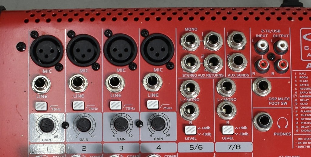 Galaxy Audio AXS-8 8-Channel Analog Audio Mixer - 2