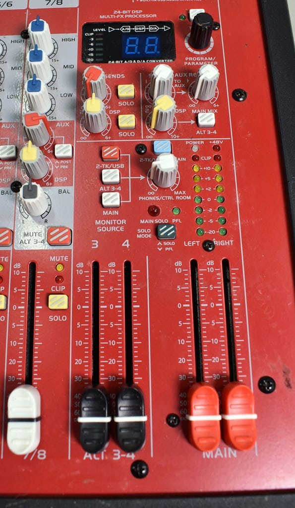 Galaxy Audio AXS-8 8-Channel Analog Audio Mixer - 5