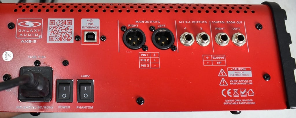 Galaxy Audio AXS-8 8-Channel Analog Audio Mixer - 6